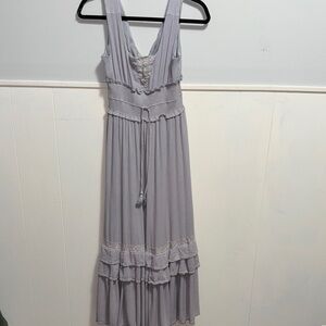 In loom light Lavender Sleeveless Maxi Dress small